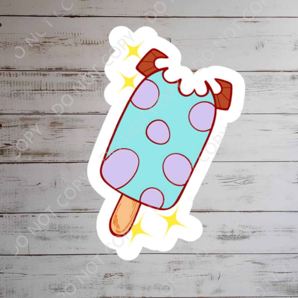 Monsters Inc. Sully Ice Cream Bar Sticker: Waterproof Vinyl Decal