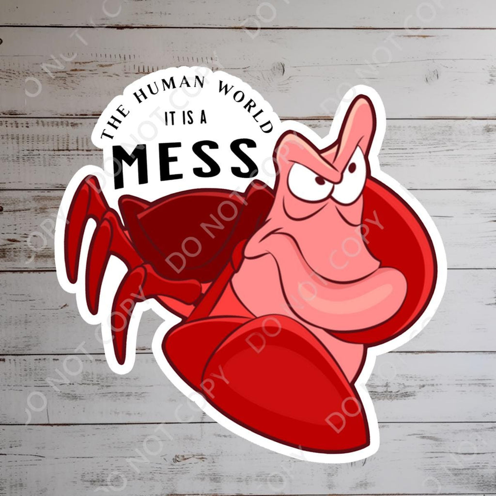 Little Mermaid Sticker: Waterproof Vinyl Decal for Laptop, Water Bottle, funny sticker, disney stickers, journal stickers, junk journal, disney gift, disney present