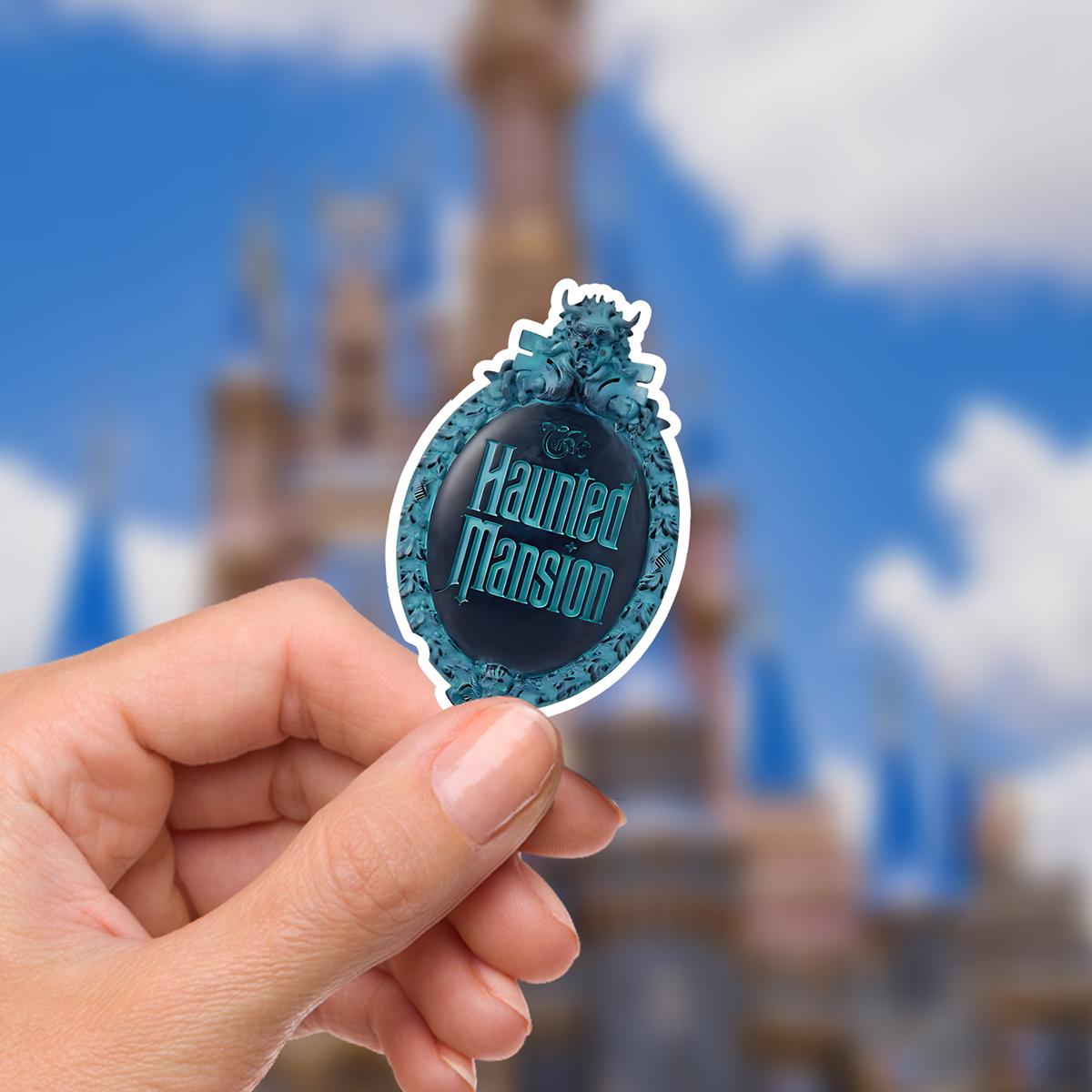 Disney Haunted Mansion Sticker: Waterproof Vinyl Decal for Laptop, Water Bottle