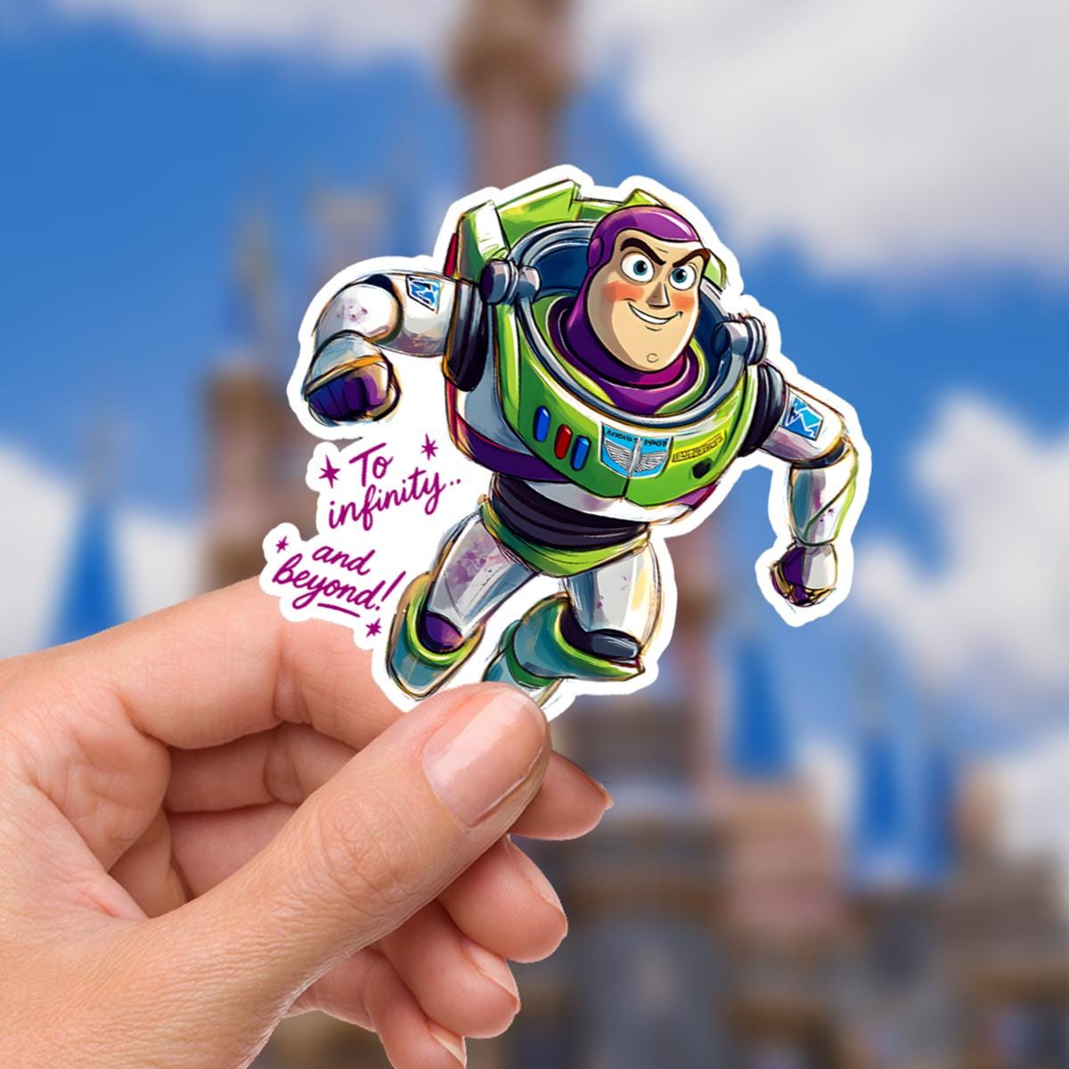 Disneyy Toy Story Buzz Light To Infinity And Beyond Year Disney Laptop Sticker planner stationery decal water bottle cell buzzlightyear