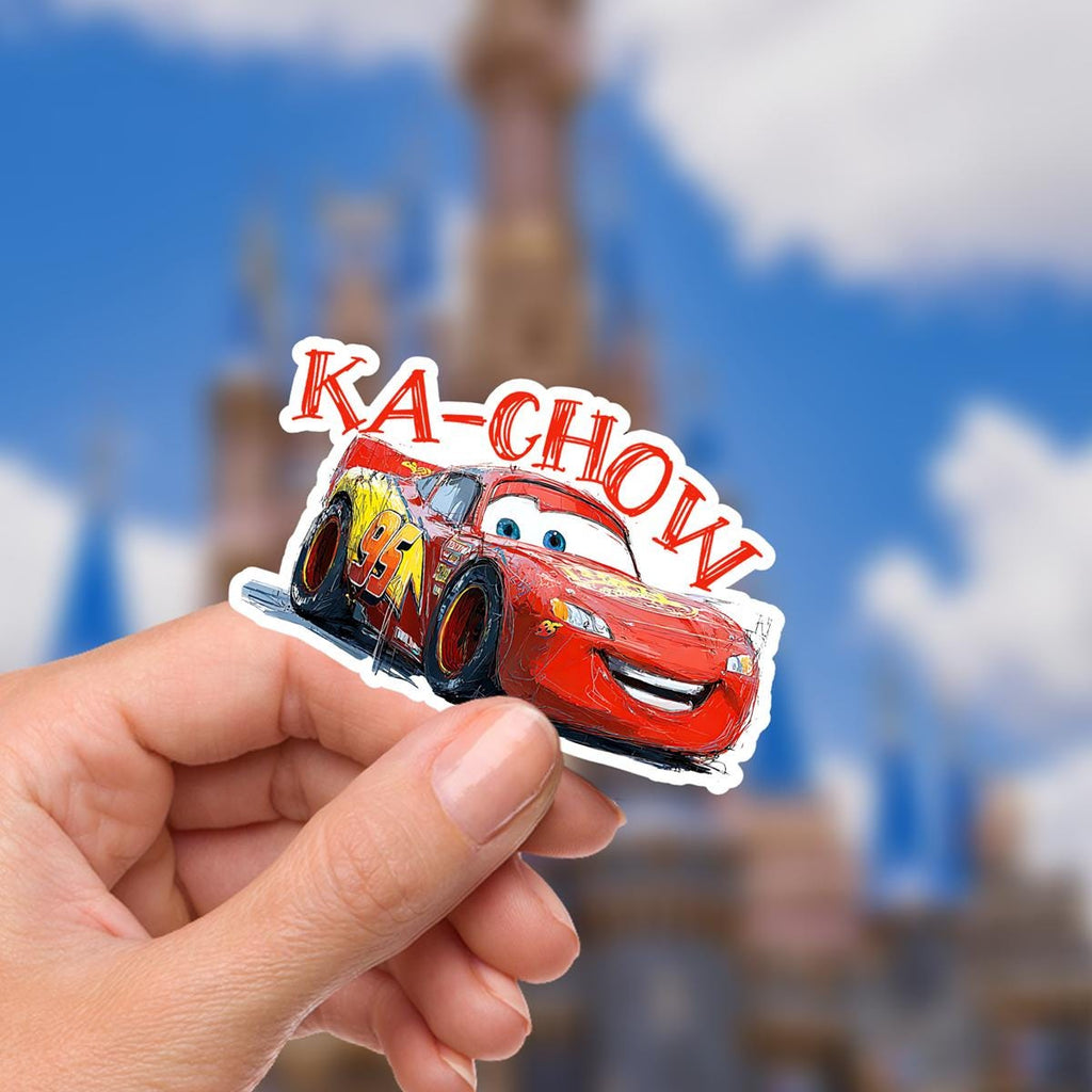 Lightning McQueen Car Sticker: Waterproof Vinyl Decal HydoFlask