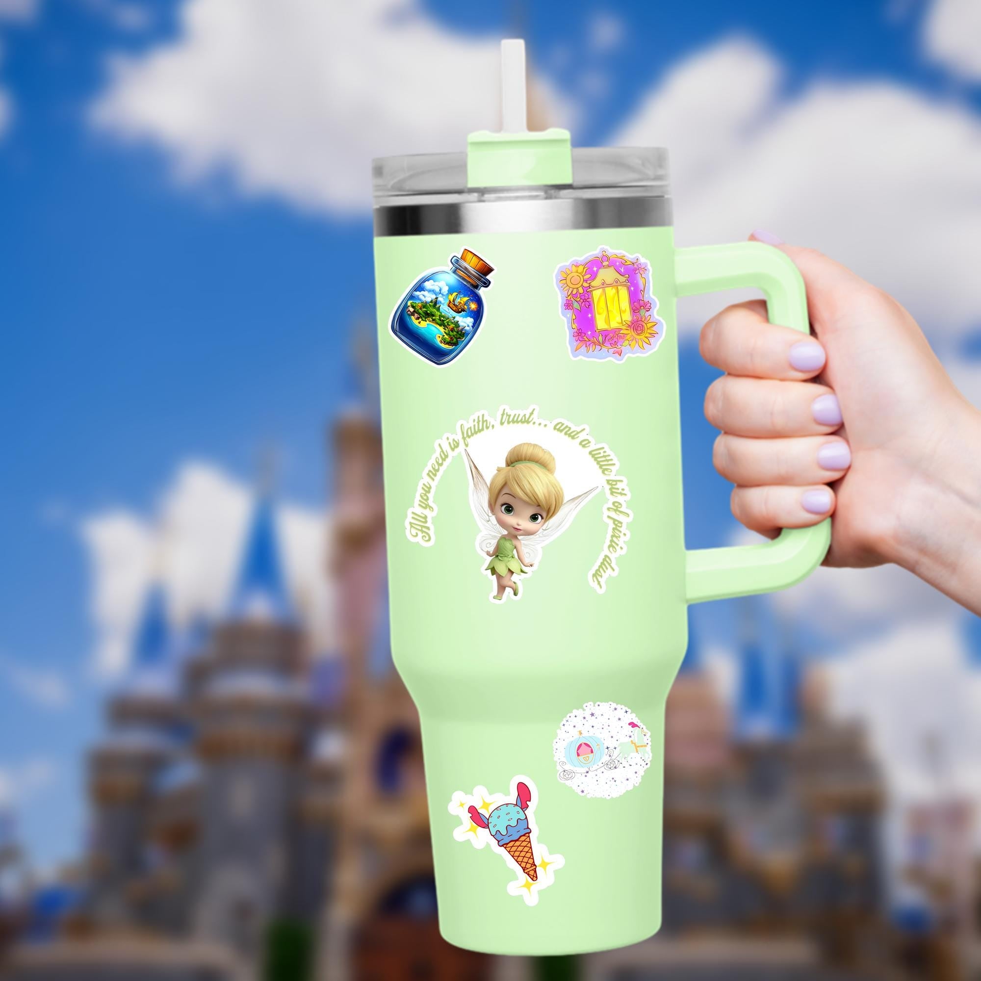 Tinkerbell Sticker/ Peter Pan Neverland Disneyy Pixie Dust Laptop Stickers/Mickey Vinyl Decals/ Bujo Journal Planner Water bottle sticker