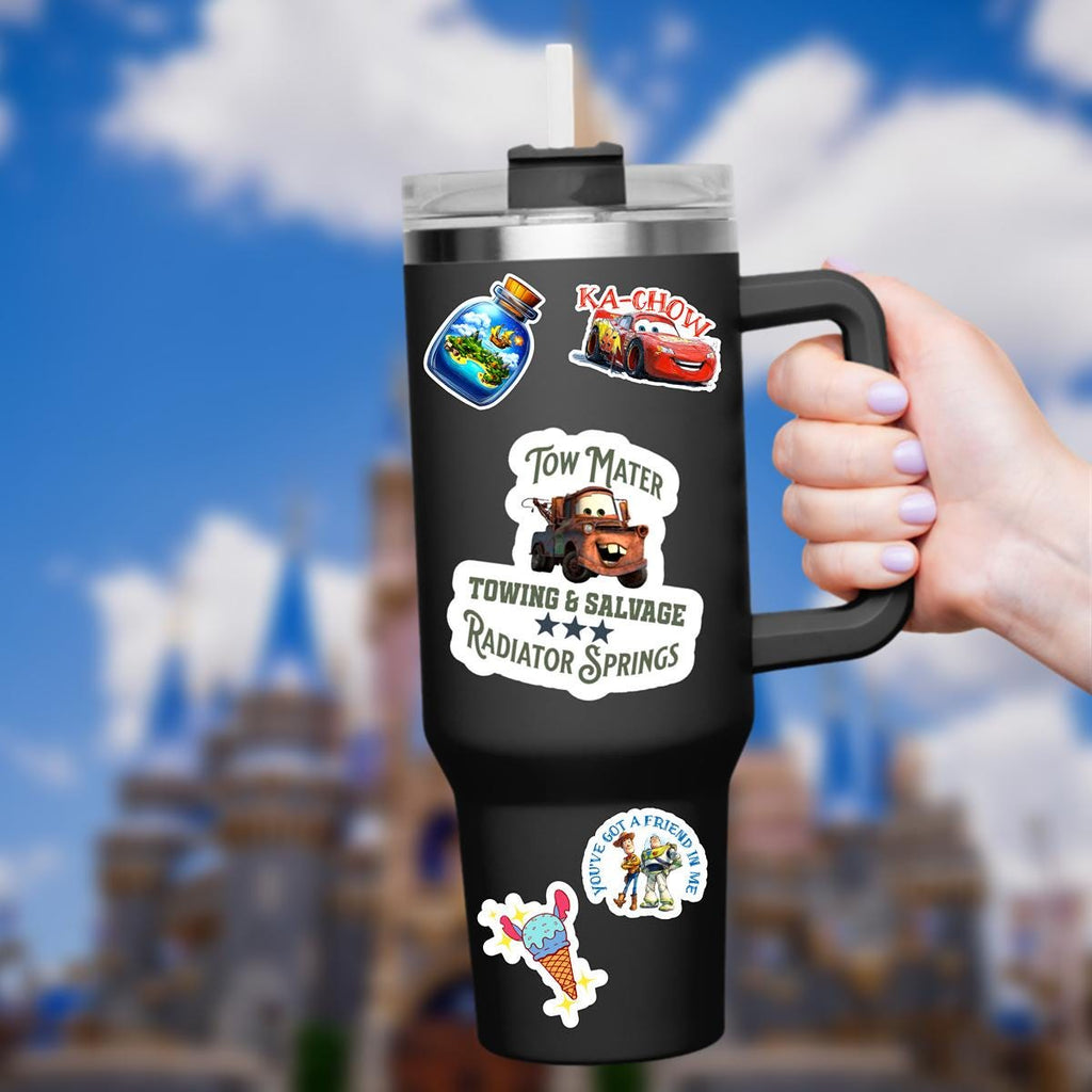 Disney Cars Mater, TowMater Sticker Waterproof Disney Laptop Stickers lightningmcqueen planner stationery decal water bottle cell phone