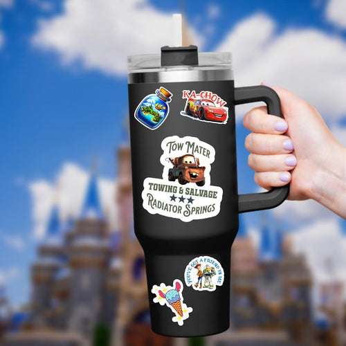 Disney Cars Mater, TowMater Sticker Waterproof Disney Laptop Stickers lightningmcqueen planner stationery decal water bottle cell phone