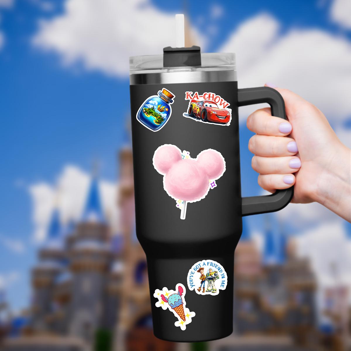 disney Snacks Cotton Candy, dolewhip Waterproof Sully Laptop Stickers disneysnacks planner stationery decal water bottle cell phone