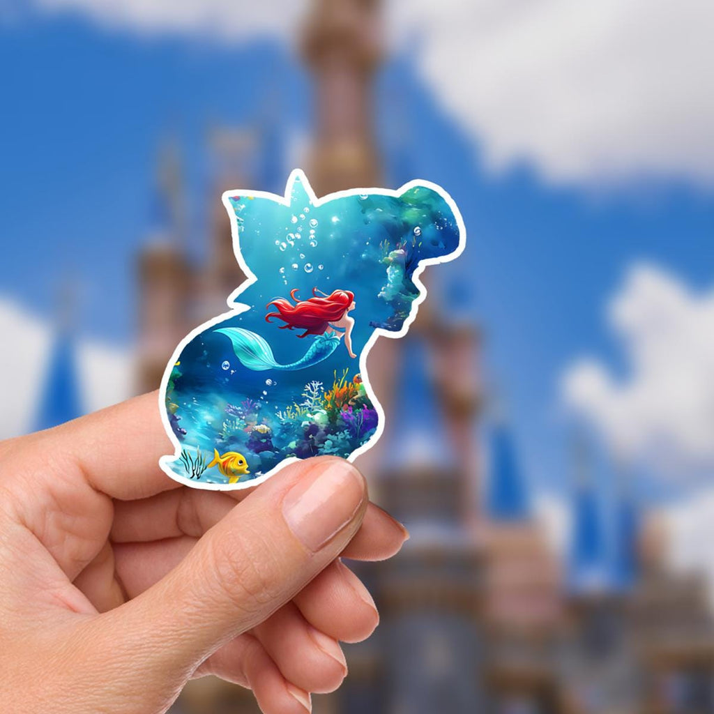 Little Mermaid Sticker: Waterproof Vinyl Decal for Laptop, Water Bottle, funny sticker, disney stickers, journal stickers, junk journal, disney gift, disney present