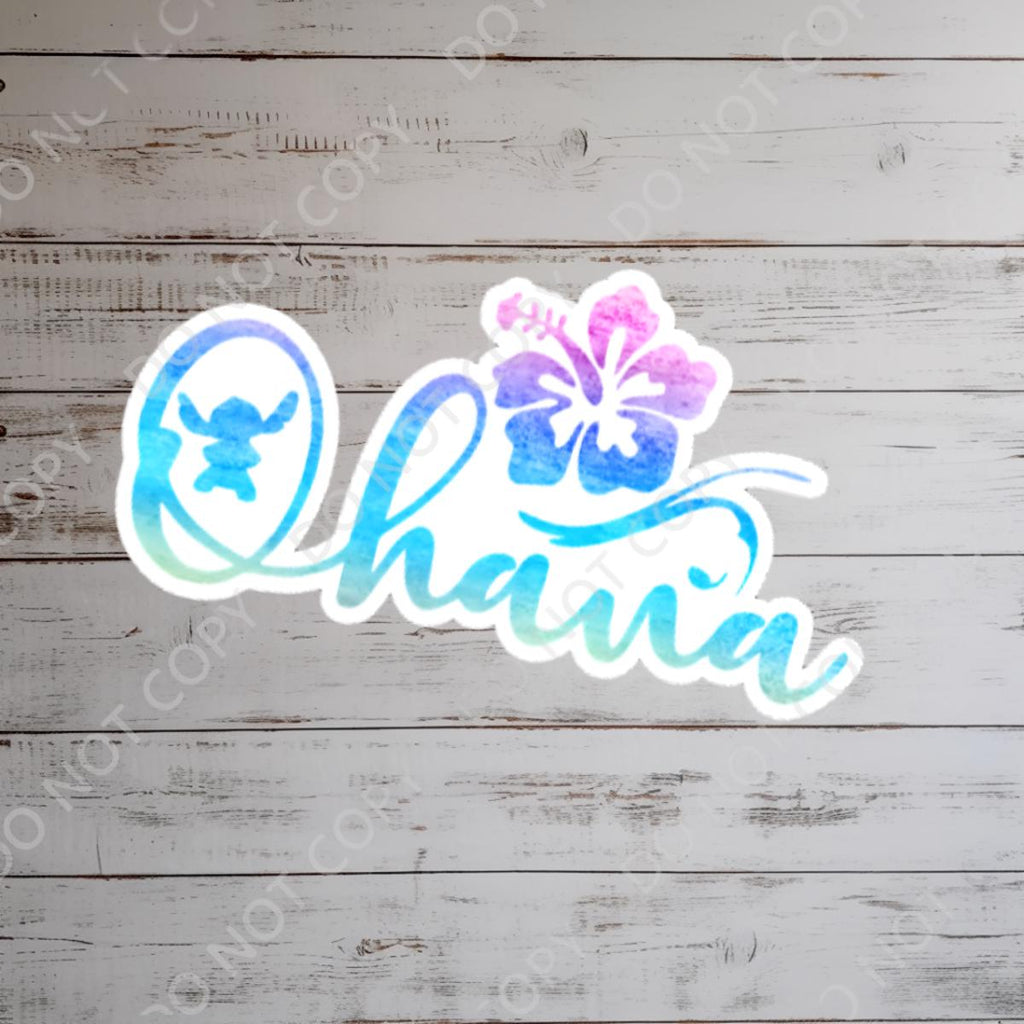 Stitch Waterproof Vinyl Sticker: Lilo and Stitch Aloha Decal