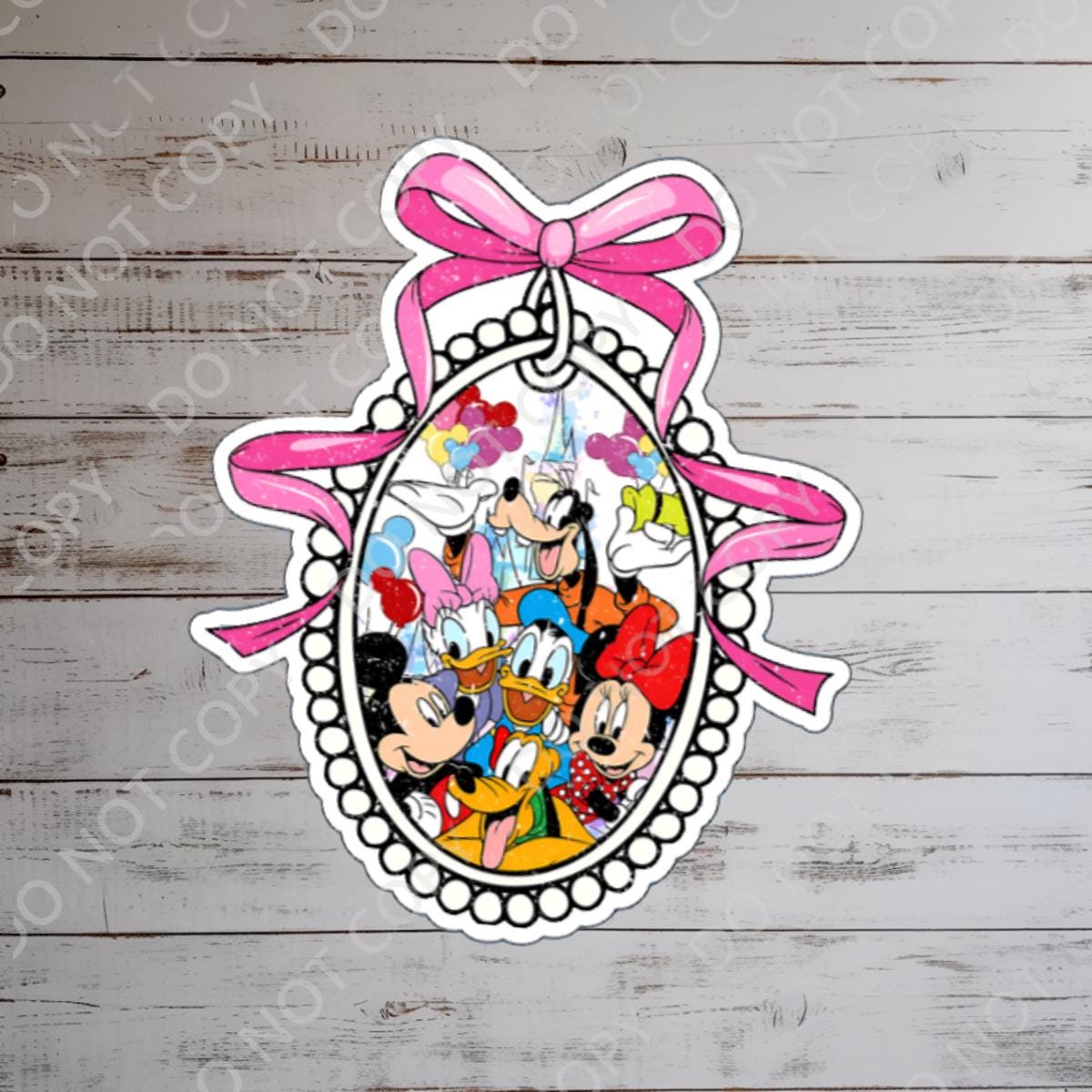 Disneyy Coquette Waterproof Disney Laptop Stickers/ Mickey, Minnie, Goofy Stitch planner stationery decal water bottle cell phone