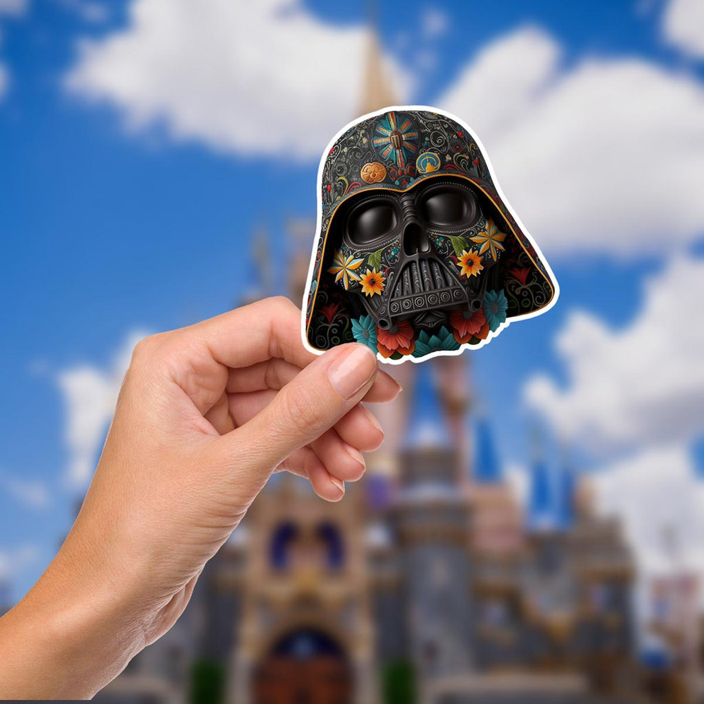 Darth Vader Sugar Skull Sticker: Waterproof Star Wars Vinyl Decal