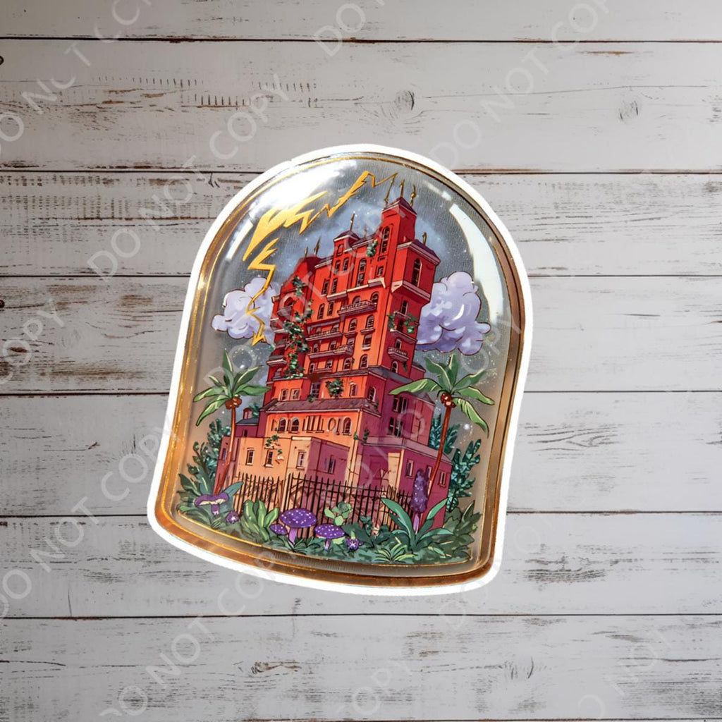 Disneyy Hotel Tower of Terror Sticker Waterproof Disney Laptop Stickers Disney souvenir planner stationery decal water bottle cell phone