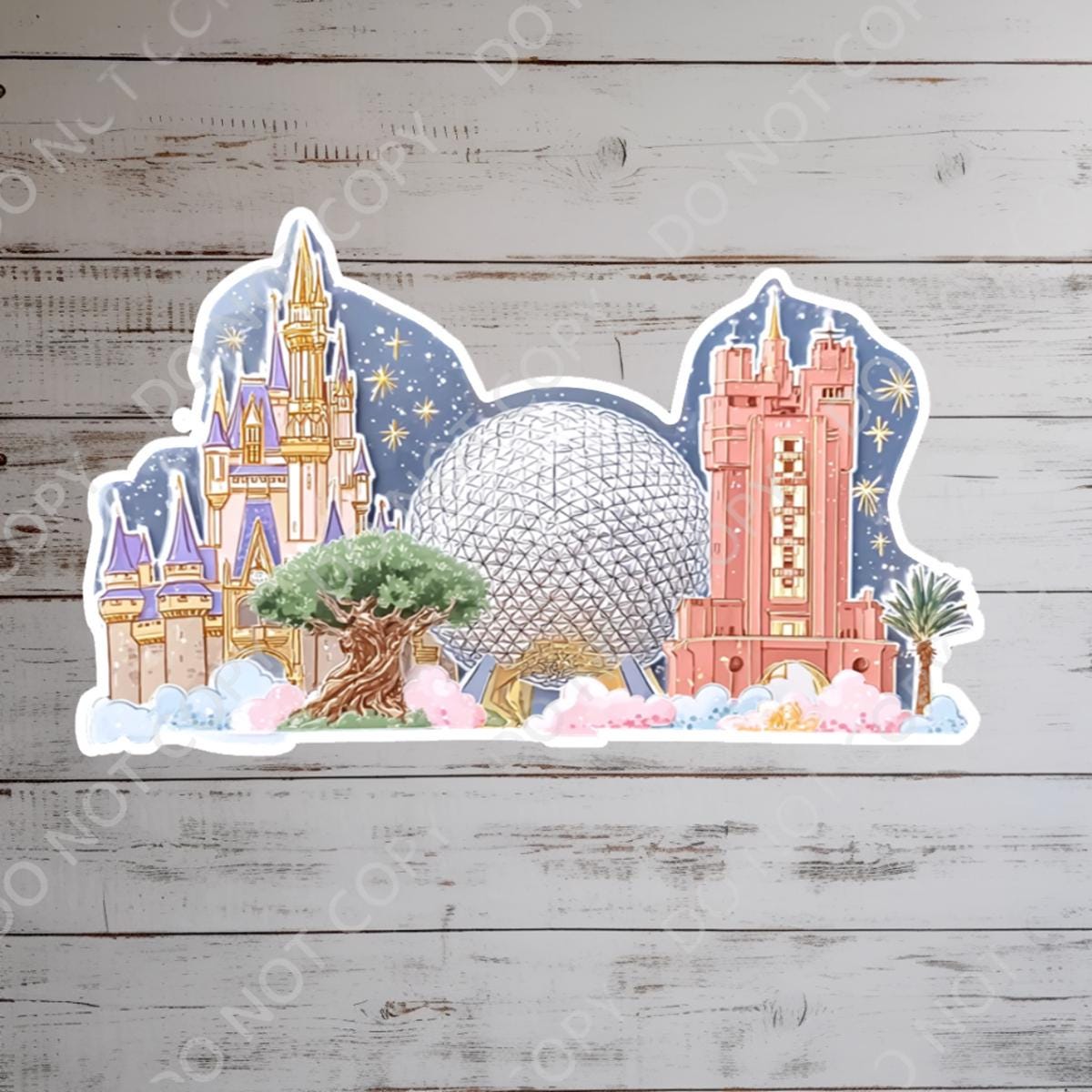 Disneyy World Castle Animal Kingdom WDW Laptop Sticker/ Magic Kingdom Fantasyland Disney decal/ planner water bottle cell phone decal