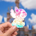 Stitch Sticker: Waterproof Vinyl Decal for Laptop, Water Bottle
