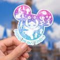 Disney Stitch Sticker Waterproof Disney Laptop Stickers/ Lilo and Stitch Ohana Aloha planner stationery decal water bottle cell phonelogo