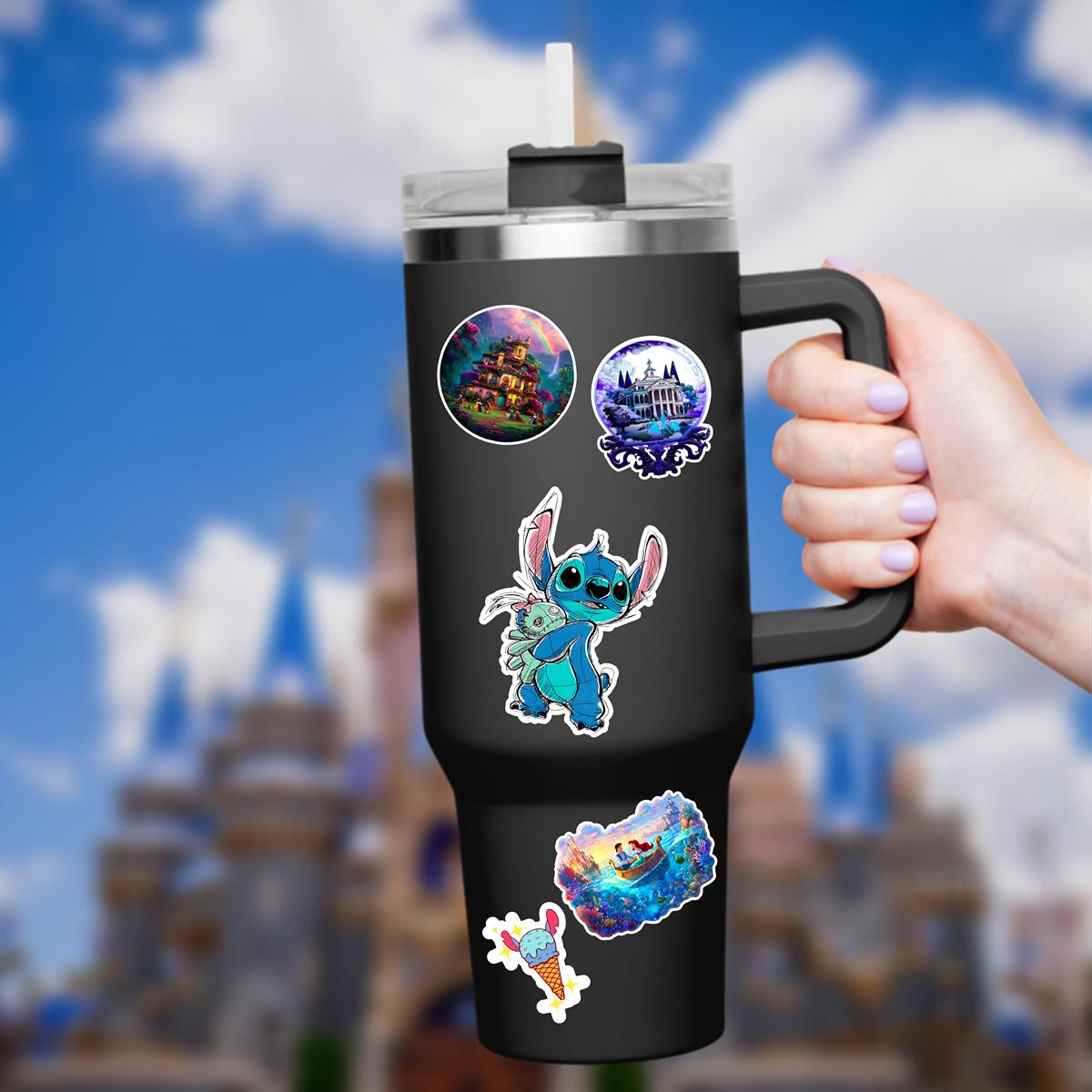 Stitch Waterproof Vinyl Sticker: Lilo and Stitch Ohana Decal, disney sticker, disney present, hydro bottle, journal sticker, stitch sticker, junk journal
