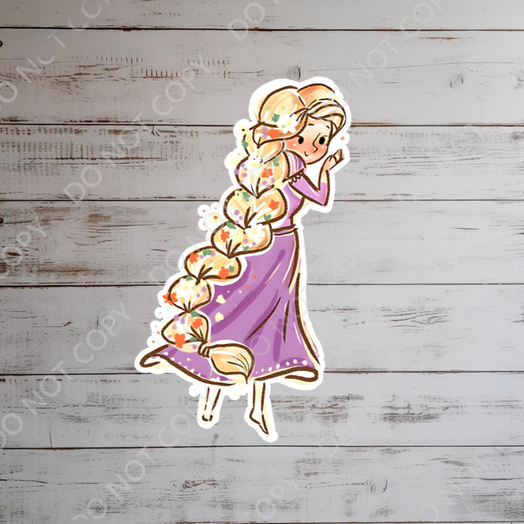 Rapunzel Tangled Lantern Sticker: Disney Waterproof Vinyl Decal