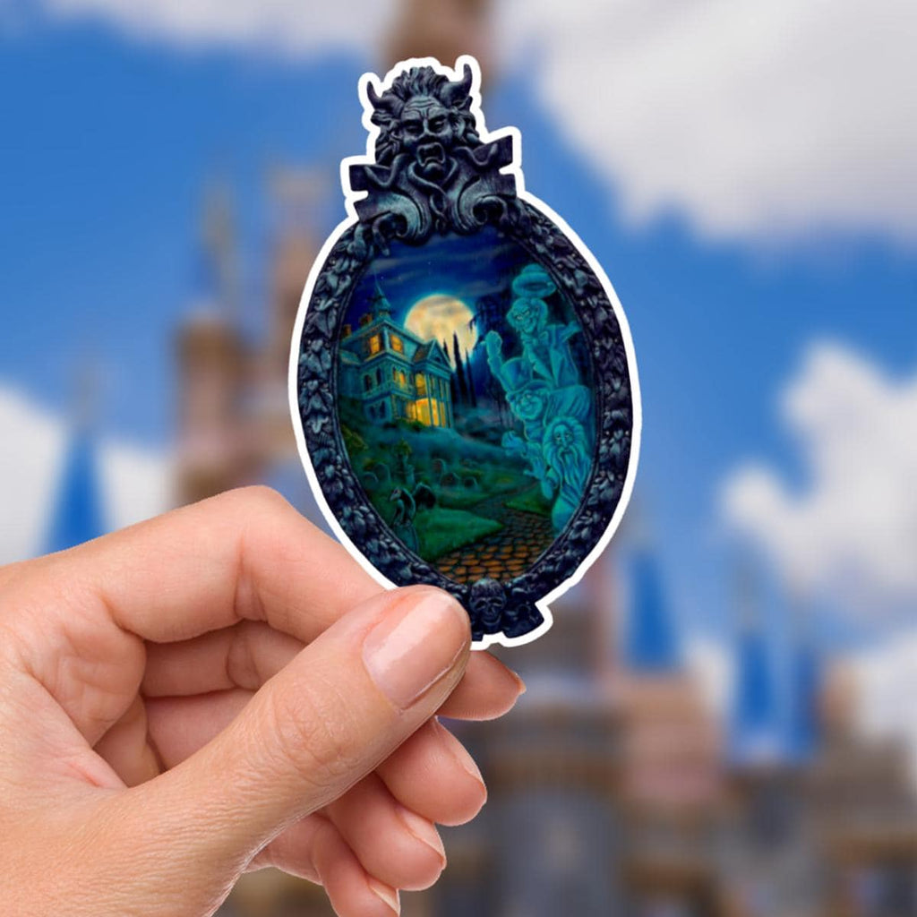 Haunted Mansion Sticker: Waterproof Vinyl Decal for Laptop, Water Bottle, Disney Gift, Welcome Foolish Mortals, Disney presents, Journal Stickers, Junk Journal