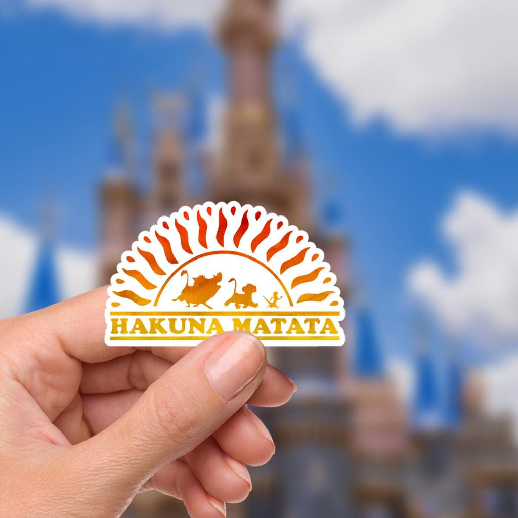 Lion King Hakuna Matata Waterproof Vinyl Sticker  Disney stickers, Disney Decal, Disney, journal stickers, junk journal