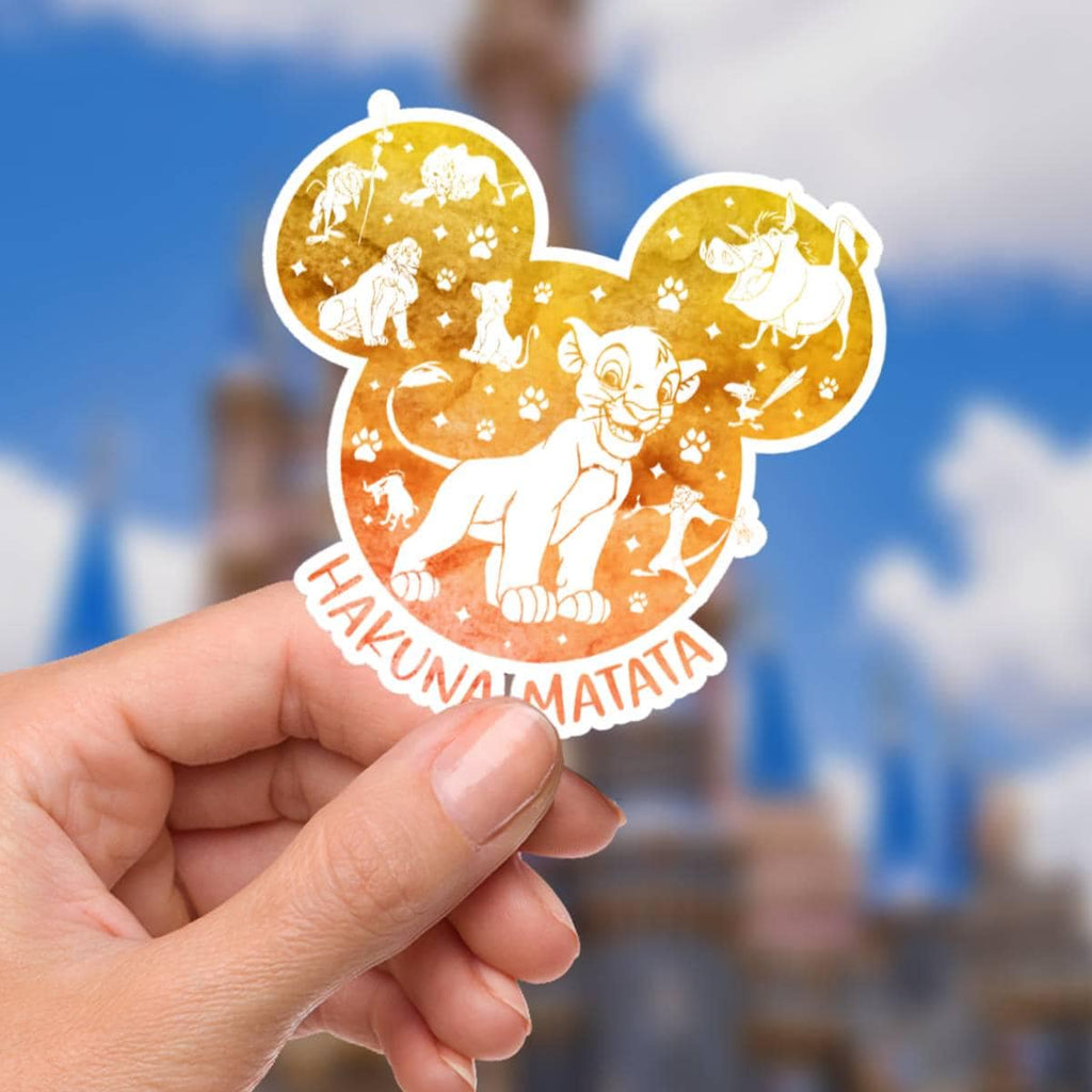 Lion King Hakuna Matata Waterproof Vinyl Sticker  Disney stickers, Disney Decal, Disney, journal stickers, junk journal, Hakuna Matata