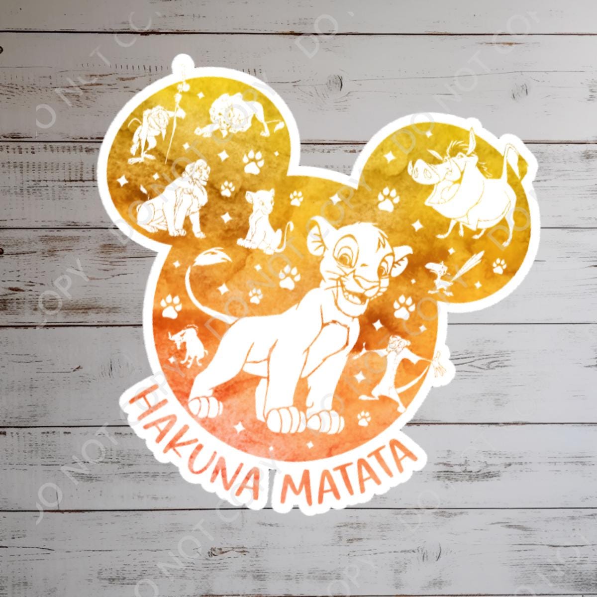 Lion King Hakuna Matata Waterproof Vinyl Sticker  Disney stickers, Disney Decal, Disney, journal stickers, junk journal, Hakuna Matata