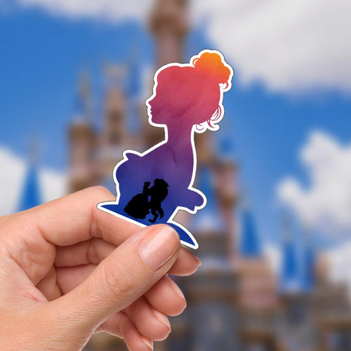 Beauty and The Beast Sticker: Waterproof Vinyl Decal for Laptop, Water Bottle