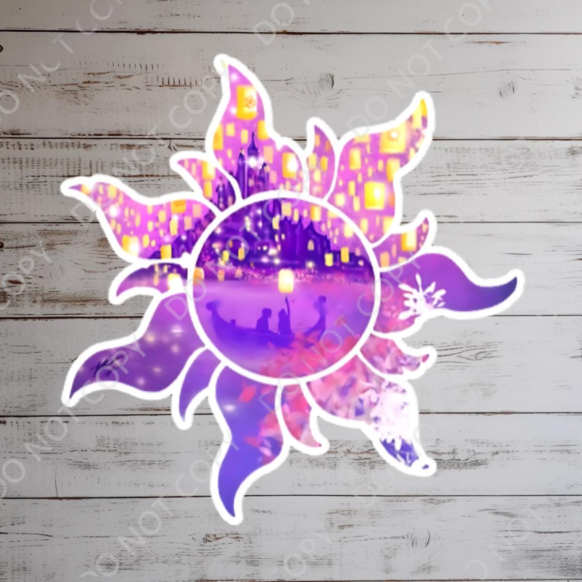 Rapunzel Tangled Lantern Sticker: Waterproof Vinyl Decal HydroFlask