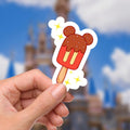Disneyy disney mickeymouse Ice Cream Bar Waterproof Disney Laptop Stickers disneysnacks planner stationery decal water bottle cell phonelogo