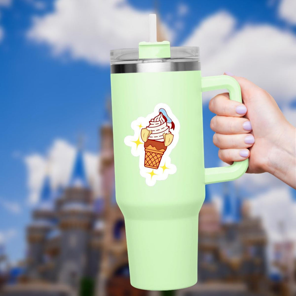 Disneyy disney Donald Duck Ice Cream Bar Waterproof Disney Laptop Stickers disneysnacks planner stationery decal water bottle cell phonelogo
