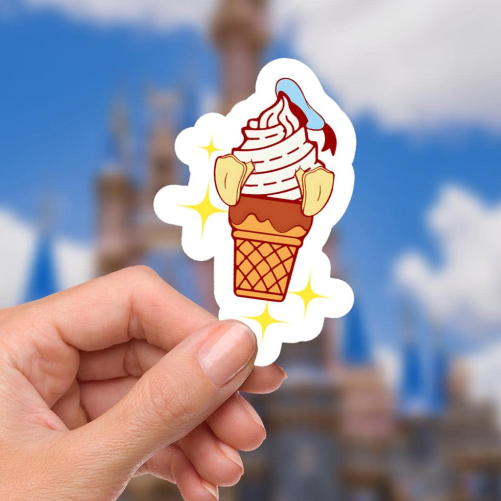 Disneyy disney Donald Duck Ice Cream Bar Waterproof Disney Laptop Stickers disneysnacks planner stationery decal water bottle cell phonelogo