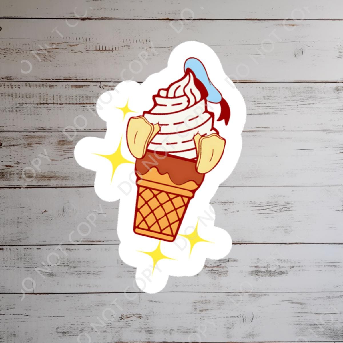 Disneyy disney Donald Duck Ice Cream Bar Waterproof Disney Laptop Stickers disneysnacks planner stationery decal water bottle cell phonelogo