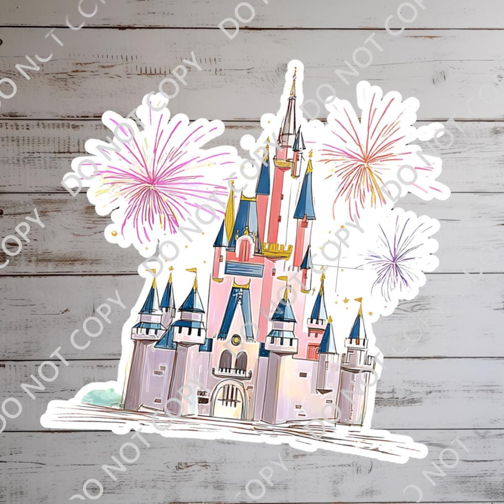 Disney Castle  World Sticker Waterproof Disney Laptop, Disneying Theme Park Vacation, Castle Park Mouse, Disney Gift, Stocking Stuffer