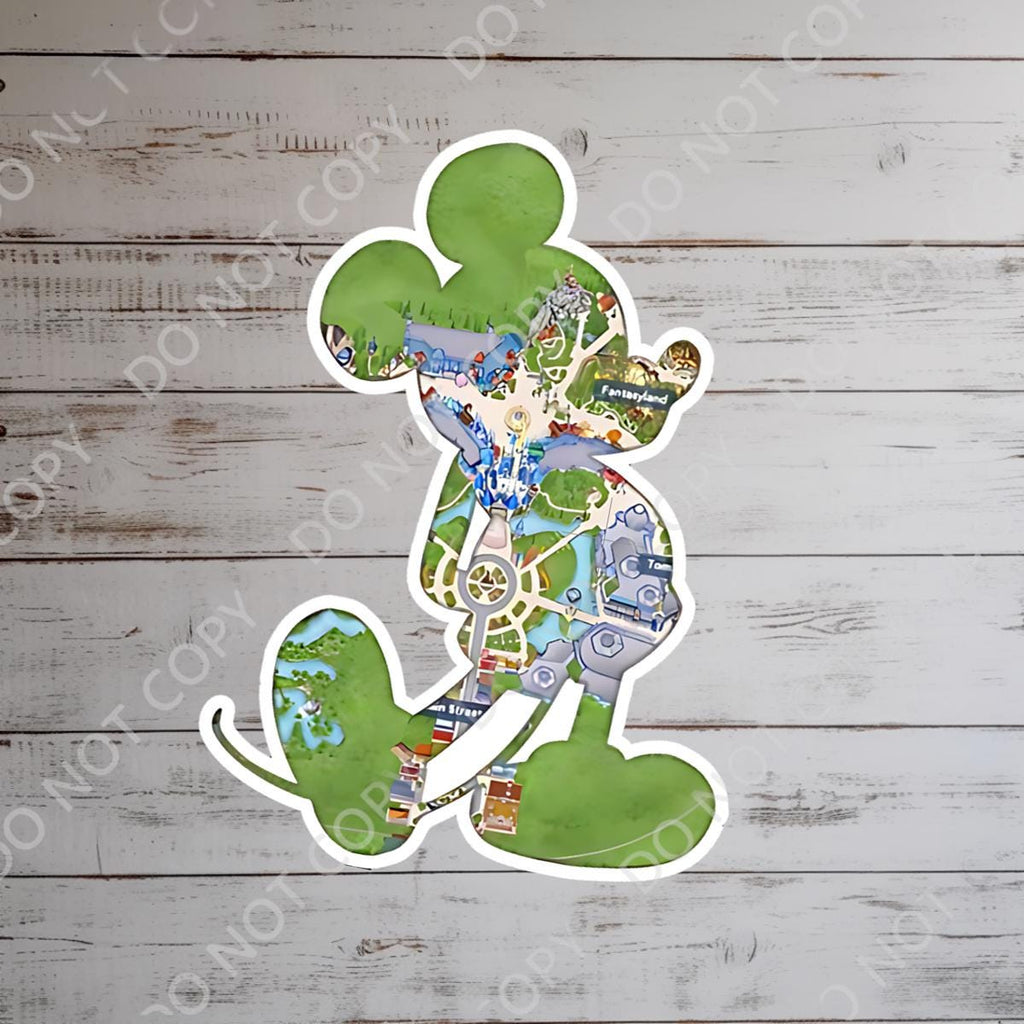 Mickey Mouse Magic Kingdom Disney Sticker: Waterproof Vinyl Decal