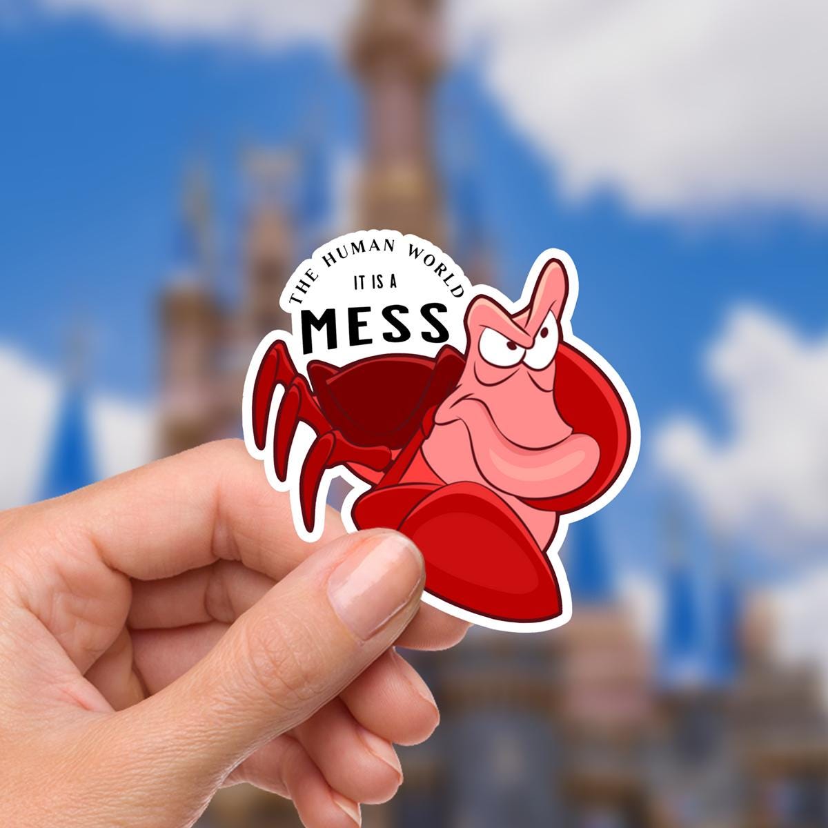 Little Mermaid Sticker: Waterproof Vinyl Decal for Laptop, Water Bottle, funny sticker, disney stickers, journal stickers, junk journal, disney gift, disney present