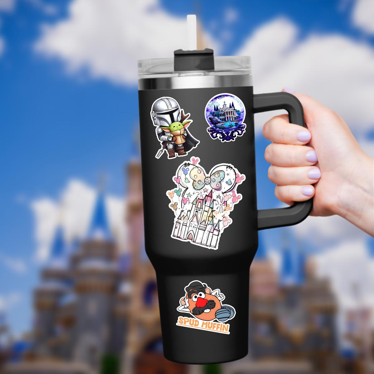 Magic Kingdom Castle Sticker, Watercolor Mickey Mouse Decal