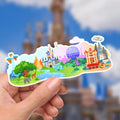 Disney Epcot, Magic Kingdom, Hollywood Studios, Epcot What A Wonderful World Sticker Waterproof Disney Laptop, Disneying Theme Park Vacation, Castle Park Mouse