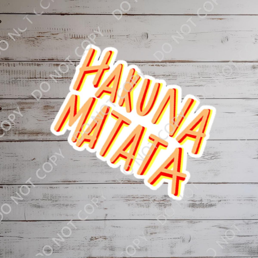 Lion King Hakuna Matata Waterproof Vinyl Sticker  Disney stickers, Disney Decal, Disney, journal stickers, junk journal, Hakuna Matata