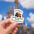 Disney Cars Mater, TowMater Sticker Waterproof Disney Laptop Stickers lightningmcqueen planner stationery decal water bottle cell phone