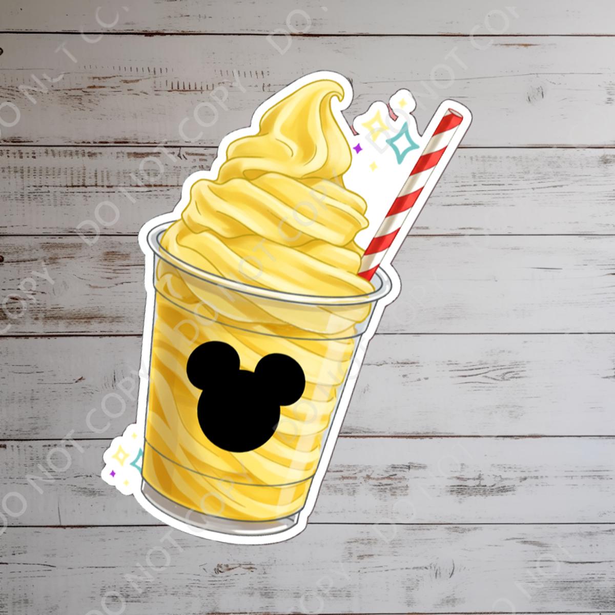 Disneyy disney Snacks Dole Whip, dolewhip Waterproof Sully Laptop Stickers disneysnacks planner stationery decal water bottle cell phonelogo