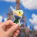 Disneyy Peter Pan Neverland Waterproof Disney Laptop Stickers Neverland Captain Hook Terrarium sticker planner stationery decal water bottle