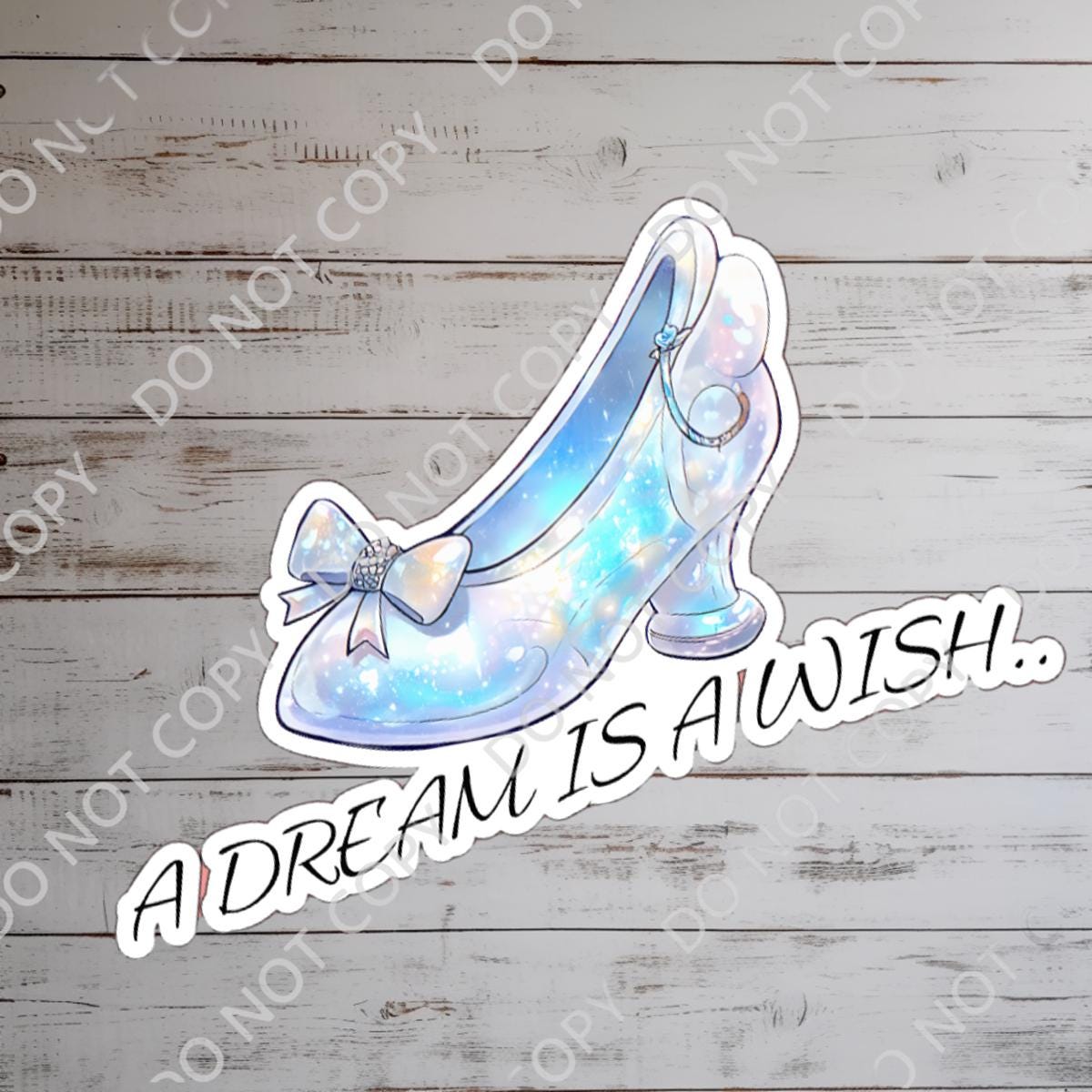 Cinderella Fairy Godmother Vinyl Sticker: Watercolor Castle, Glass Slipper, journal stickers, disney gift, disney present, junk journal