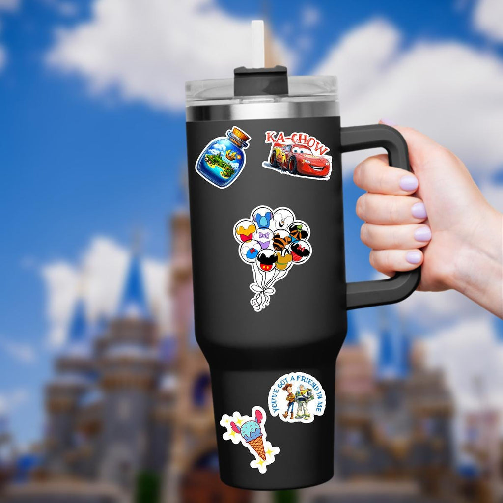 Disneyy Ballons Sticker Waterproof Disney Laptop Stickers/  Mickey, Minnie, Winnie the Pooh Stitch planner stationery decal water bottle cell phone