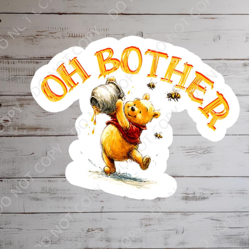 Disneyy Winnie The Pooh Disney Laptop Sticker Positive Affirmation planner stationery decal water bottle cell