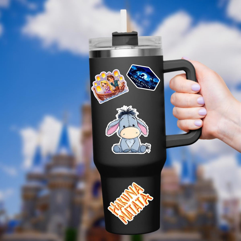 Disney  Winnie The Pooh Disney Laptop Sticker Positive Affirmation planner stationery decal water bottle cell Hydro Bottle Sticker, Weather Proof
