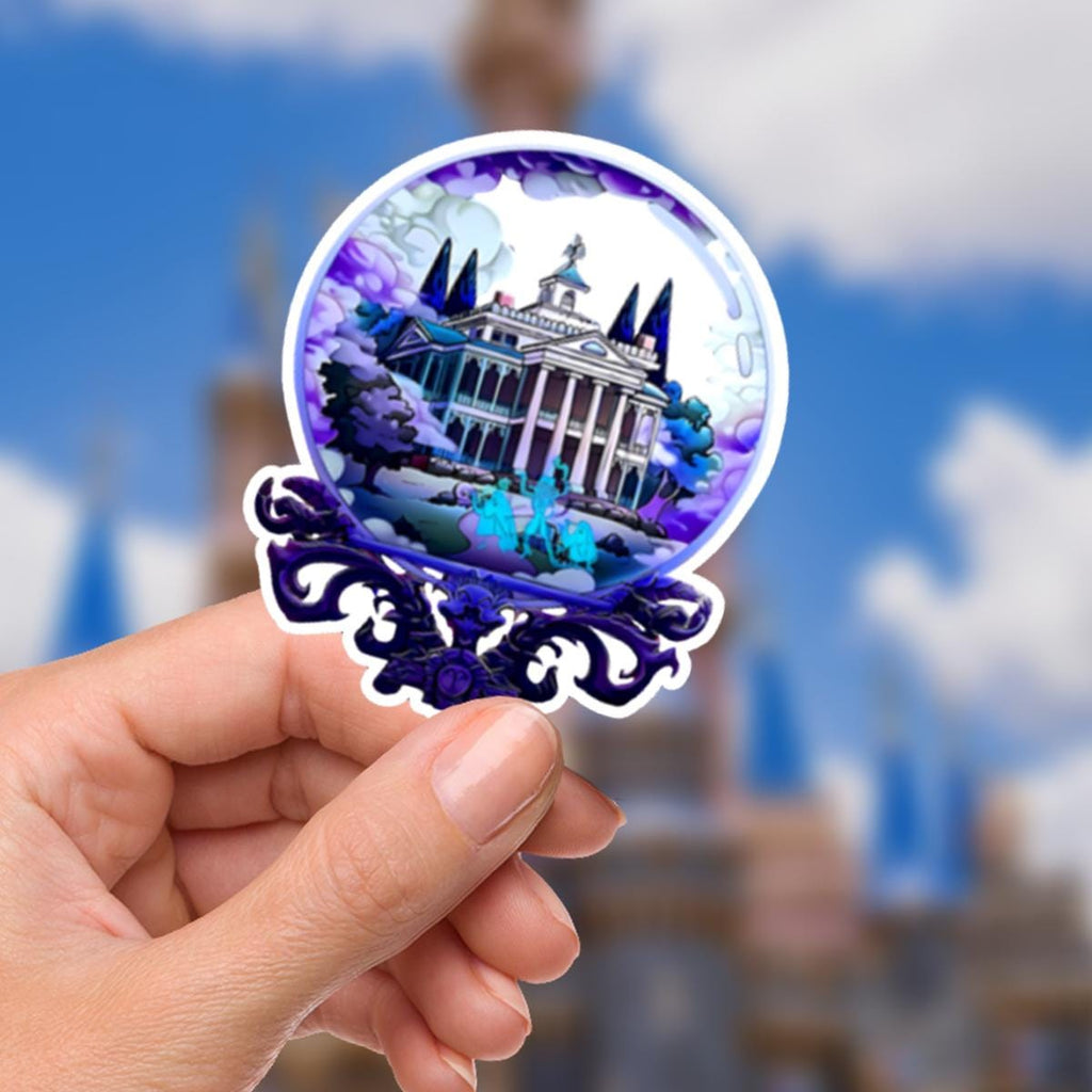 Haunted Mansion Sticker: Waterproof Vinyl Decal for Laptop, Water Bottle