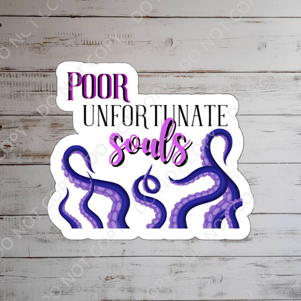 Ursula Little Mermaid  Disney Sticker: Waterproof Vinyl Decal for Laptop, Water Bottle