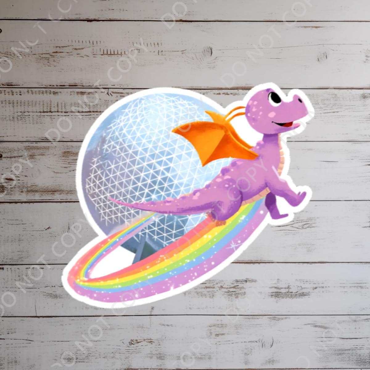 Figment Disney Sticker, Epcot One Little Spark, Waterproof Vinyl Decal