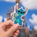 Stitch Waterproof Vinyl Sticker: Lilo and Stitch Ohana Decal, disney sticker, disney present, hydro bottle, journal sticker, stitch sticker, junk journal