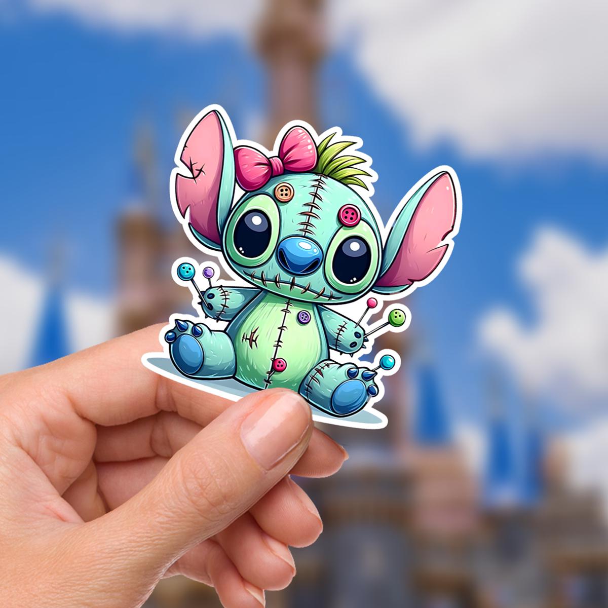 Stitch & Scrump Disney Sticker: Waterproof Vinyl Decal for Laptop, Water Bottle Disney Gift, Disney Present