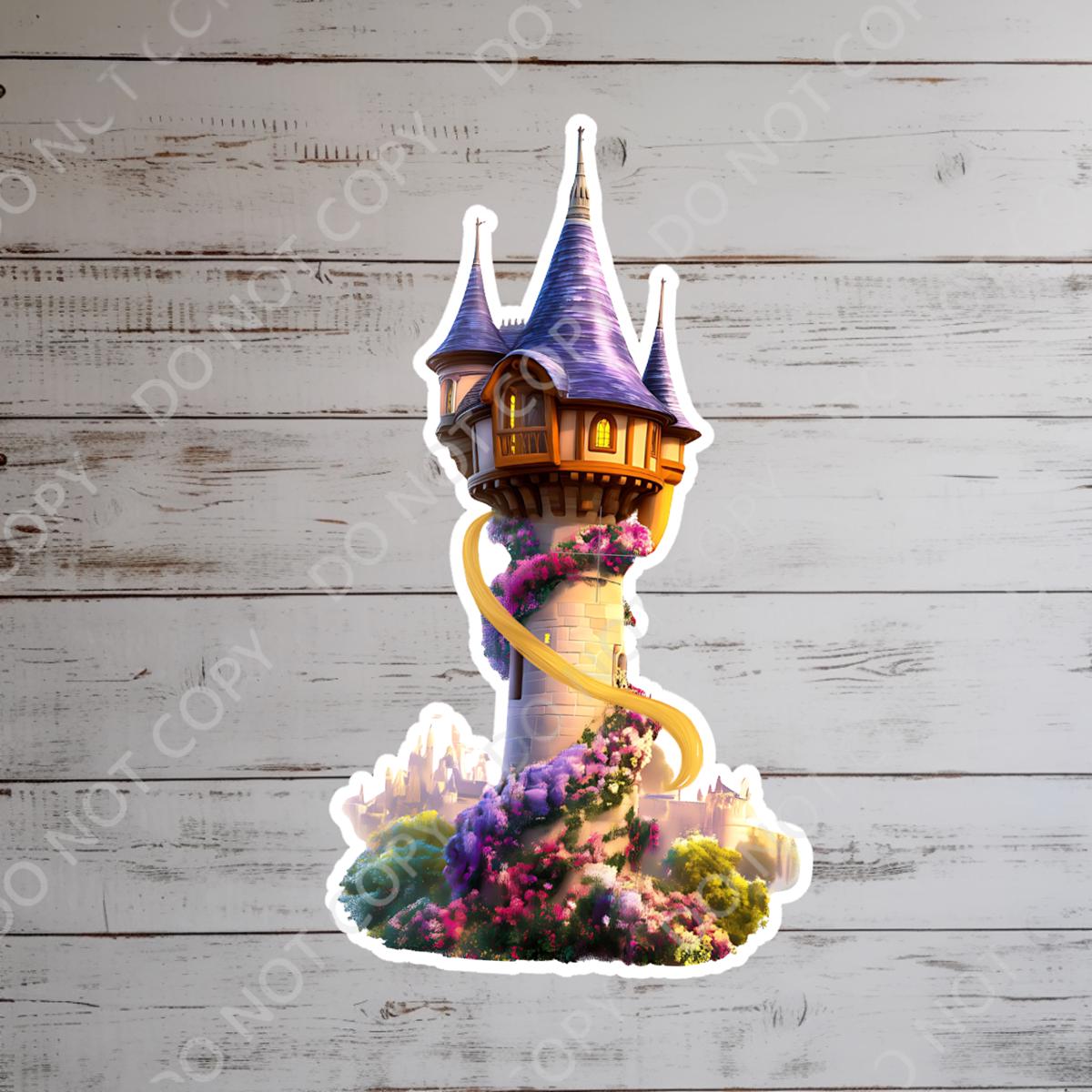 Rapunzel Tangled Sticker: Waterproof Vinyl Decal for Laptop, Water Bottle