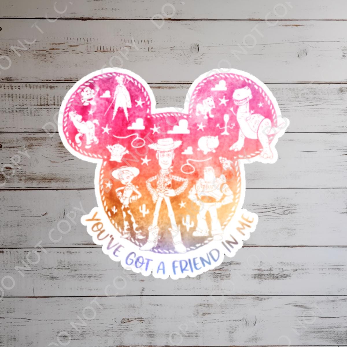 Buzz Lightyear Sticker: Toy Story Vinyl Decal, Waterproof