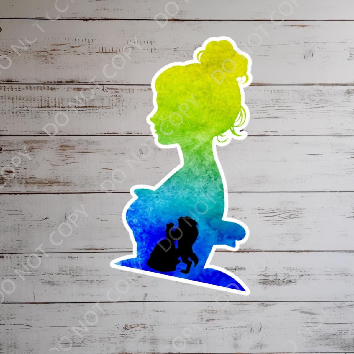 Beauty and The Beast Sticker: Waterproof Vinyl Decal for Laptop, Water Bottle